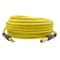 Interstate Pneumatics 3/8in 100 ft Yellow Hybrid Polymer Hose With 1/4in Brass Industrial 6-Ball Coupler & Steel Plug HH16-100H44BS - alternate 3